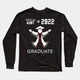 Proud aunt of 2022 graduate red Long Sleeve T-Shirt